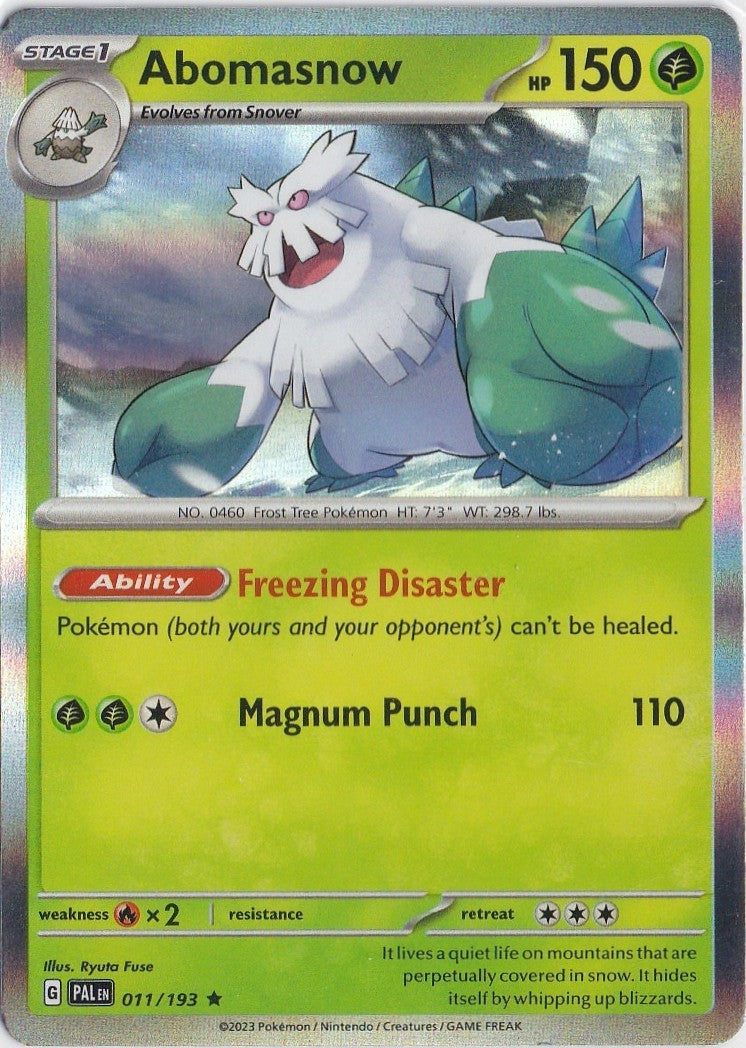 Abomasnow 011/193 Sv02: Paldea Evolved Holo