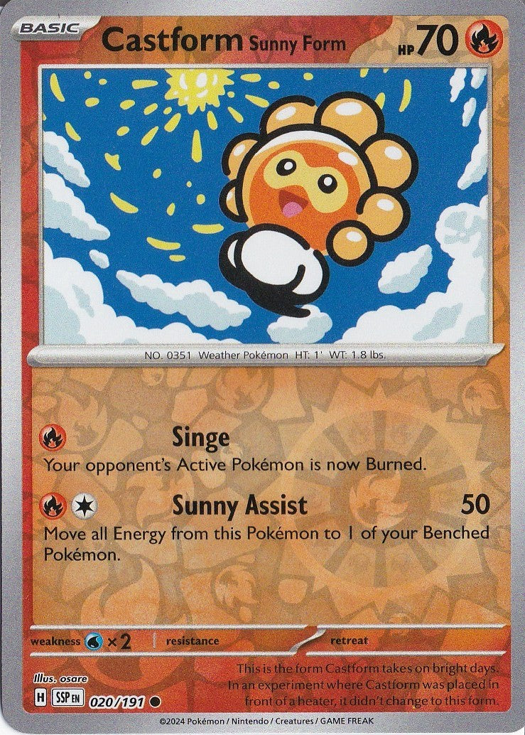 Castform Sunny Form 020/191