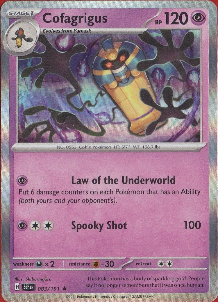 Cofagrigus 083/191 Sv08: Surging Sparks Holo