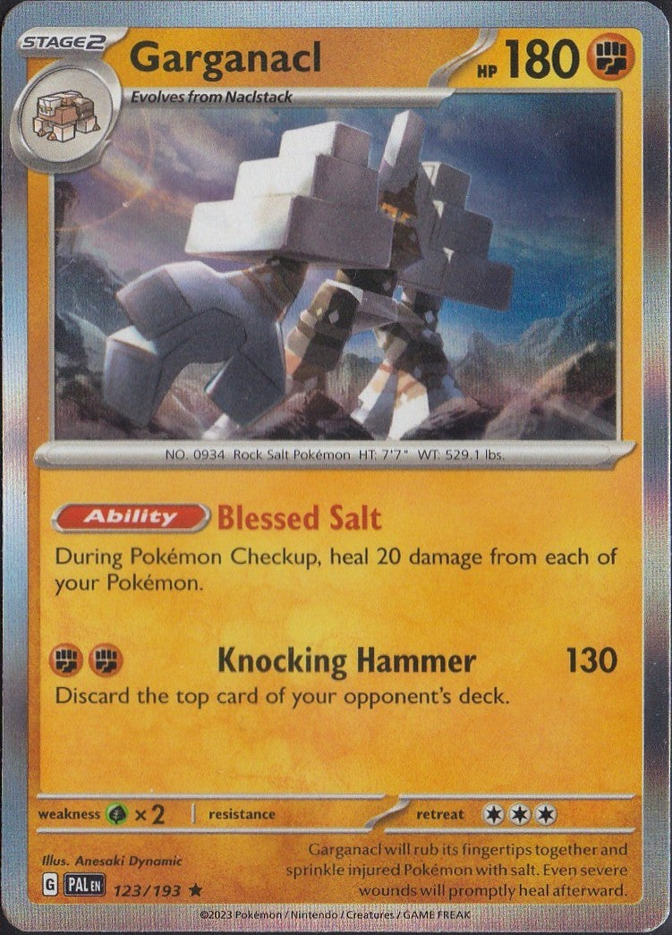 Garganacl 123/193 Sv02: Paldea Evolved Holo