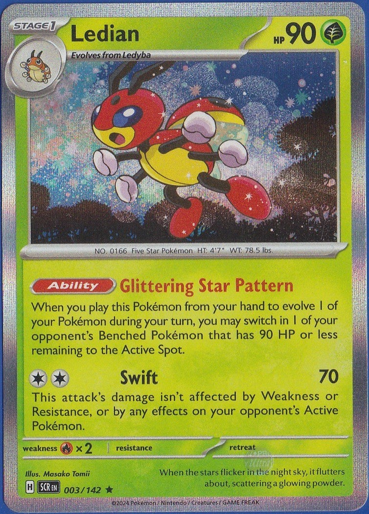 Ledian 003/142 Sv07: Stellar Crown Holo