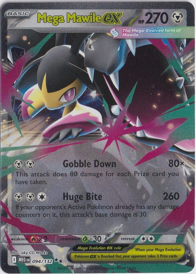 Mega Mawile ex 094/132 Me01: Mega Evolution Holo