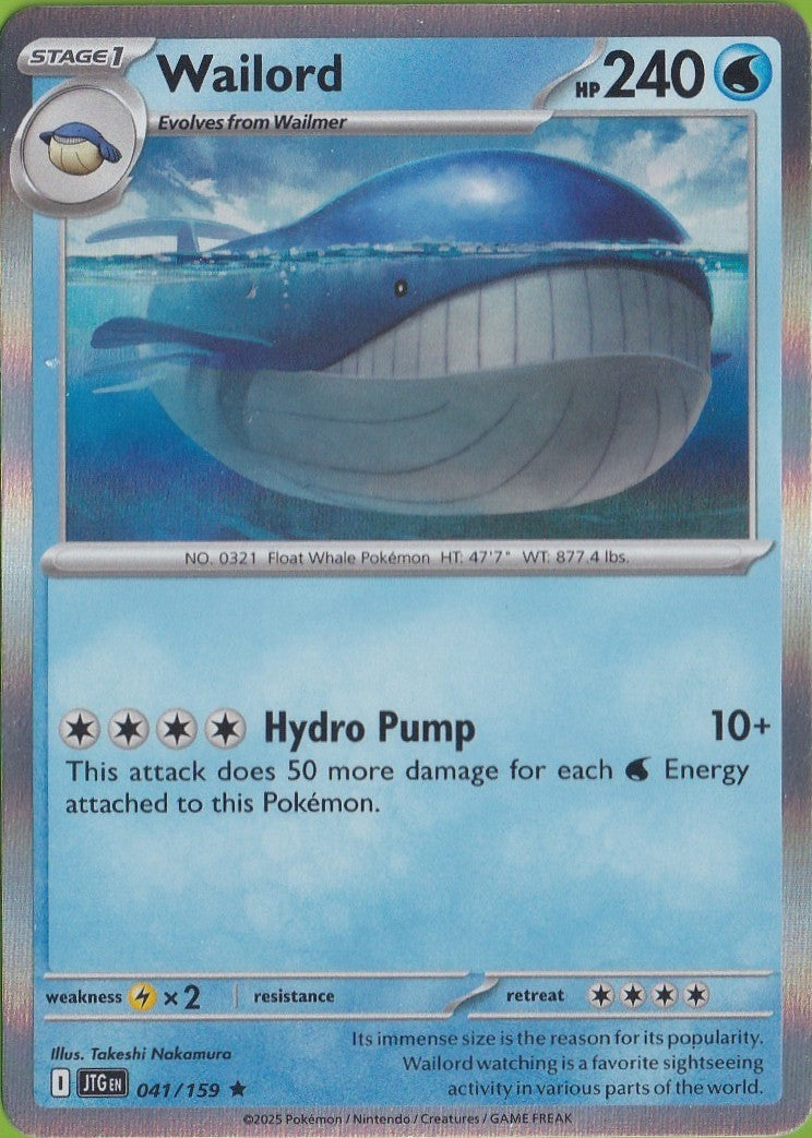 Wailord 041/159 Sv09: Journey Together Holo